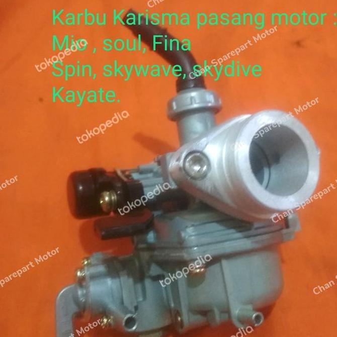 Karbu Karisma pasang motor : Mio , soul, Fina Spin, skywave, skydive