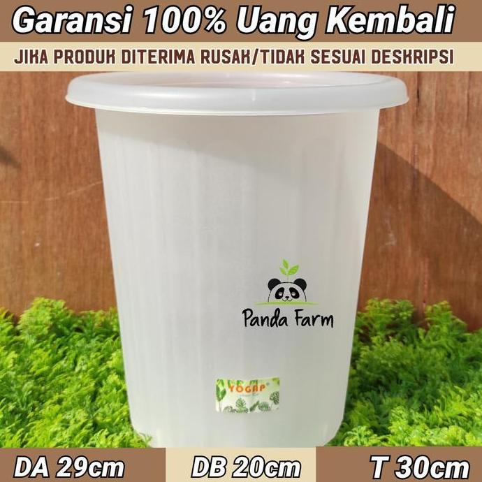 Pot Tinggi Pirus Besar Yogap no 30 - Bening