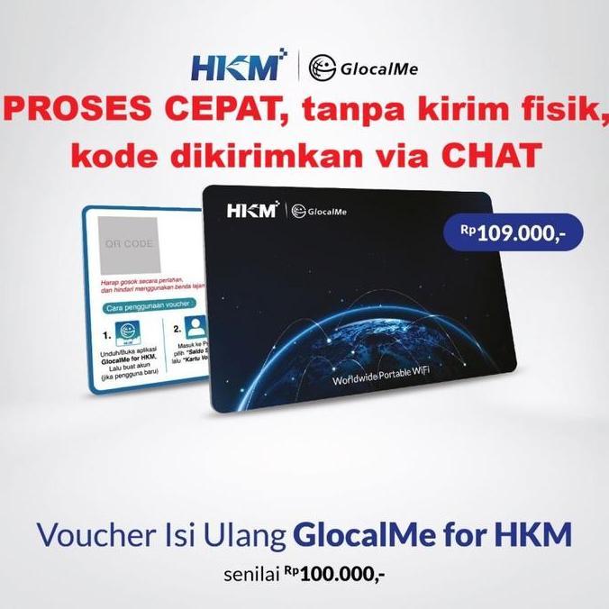 Card - Voucher Isi Ulang Glocalme For Hkm G008 G009