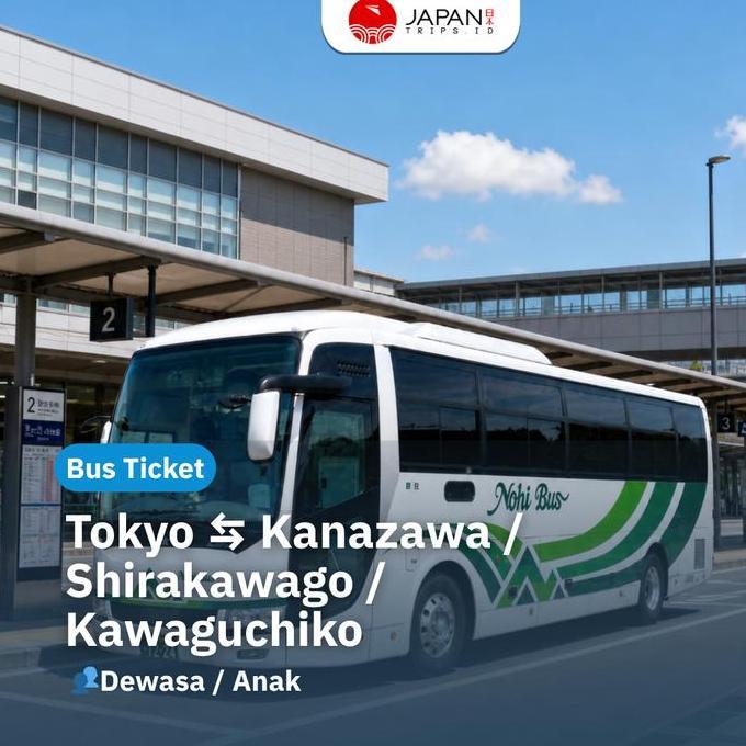Card - Tiket Bus Tokyo - Kanazawa - Shirakawago | Bus Japan