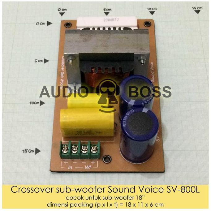 suprapto.cz/ Crossover subwoofer crossover pasif Sound Voice 18 inch SV-800L 18" Diskon