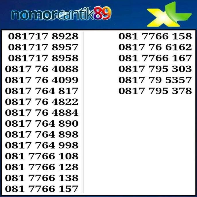Card - Xl Cantik 10 Digit Prabayar Support 5G