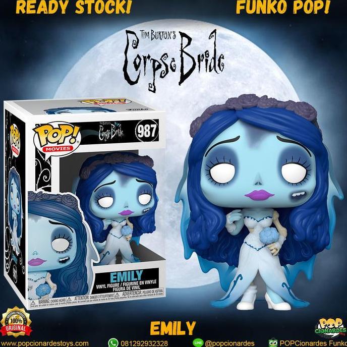 mainan - Funko POP Movies - Corpse Bride - Emily #987 Diskon