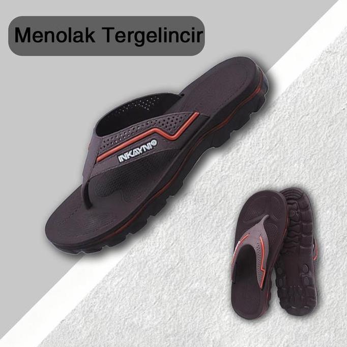 DN13 - Sandal Jepit Pria Cowok Terbaru 2026 Kekinian Anti-slip sandal pria Ringan Casual Full Karet 