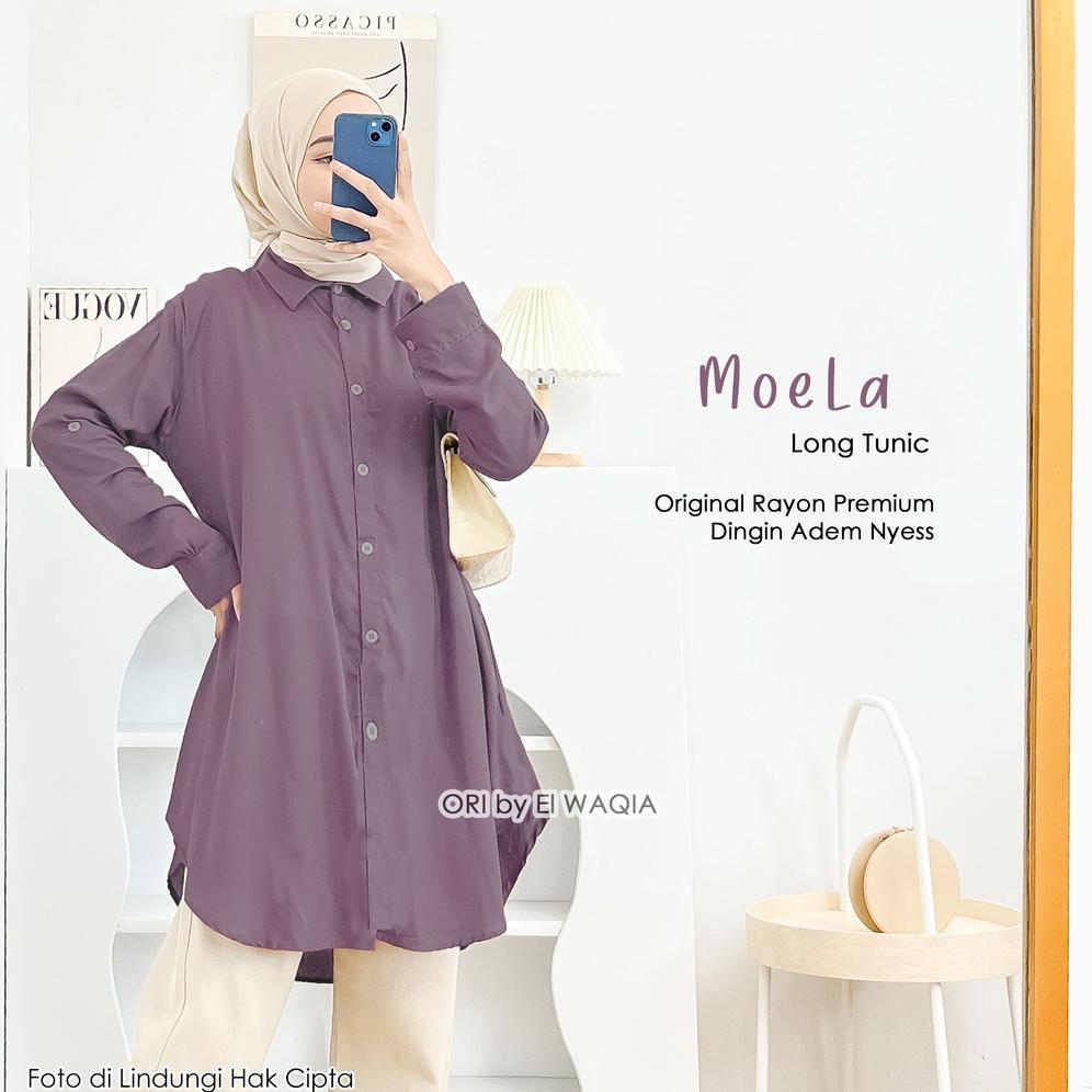Moela Tunik Polos Rayon XL XXL LD 110 120