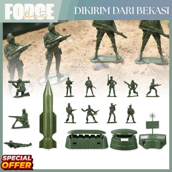 Force One Army Men Mainan Figure Pasukan Tentara