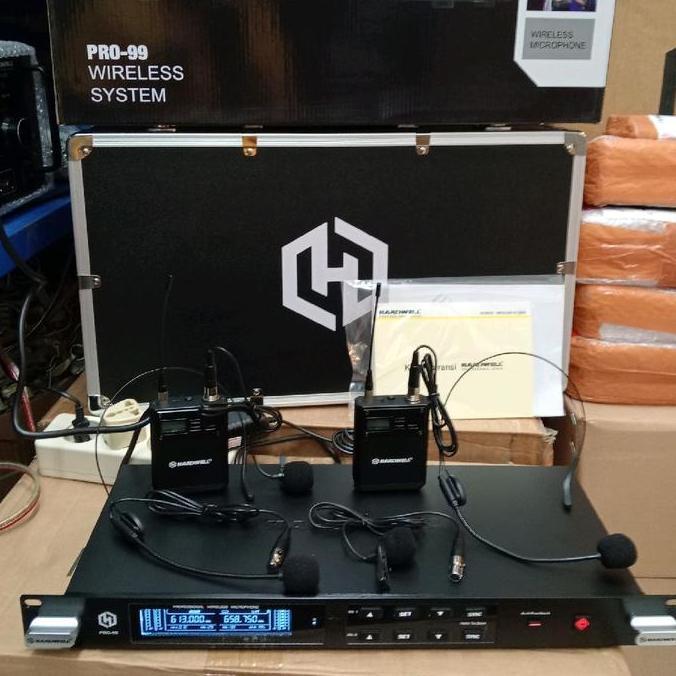 Mic wireless hardwell Pro 99 mic clip on + bando hardwell original