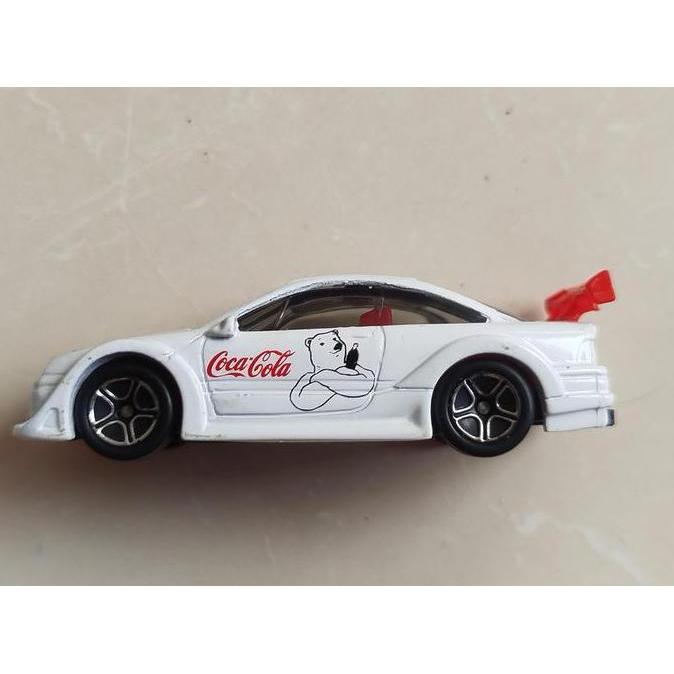 0407 ASSORTED DIECAST LOOSE : MATCHBOX RARE - OPEL CALIBRA WHITE COCA COLA SERIES MCS27
