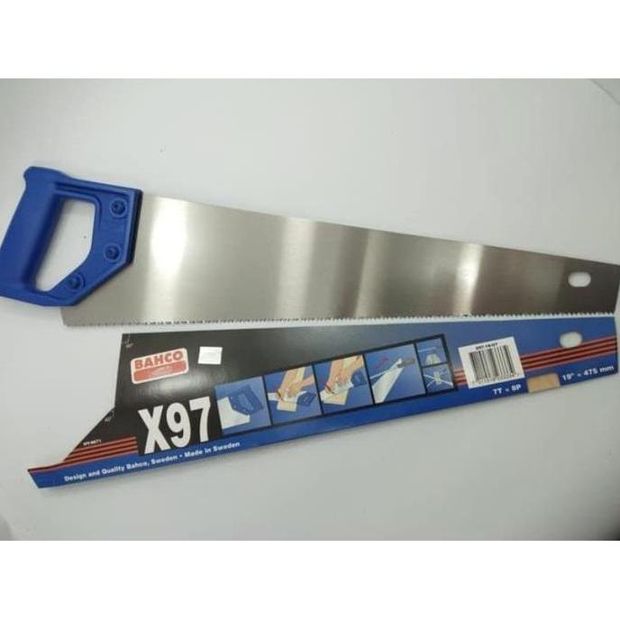 Set- Gergaji Tangan Belah Potong Kayu Bahco X97 19" Made In Sweden Garansi