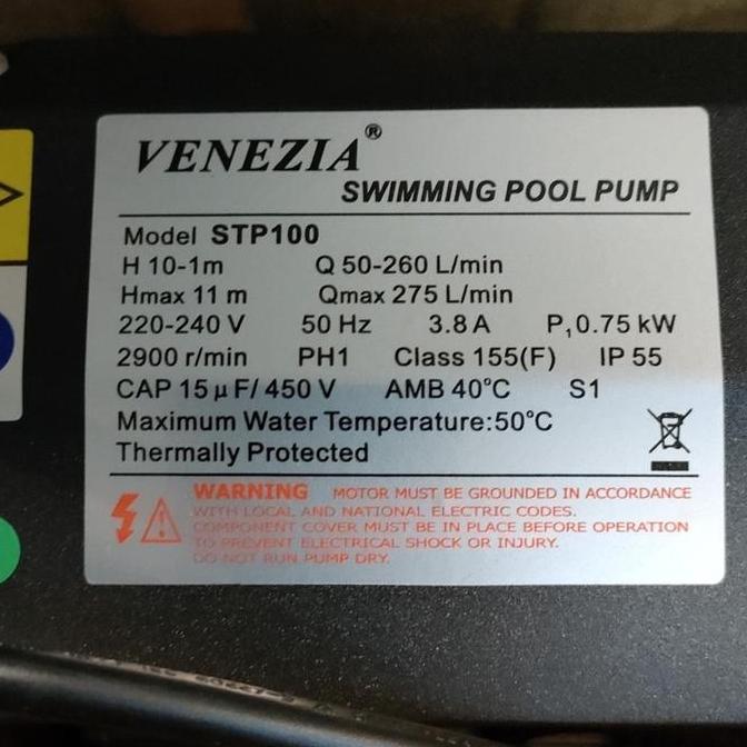 Bath- Pompa Kolam Renang Venezia Stp 100 Venezia Swimming Pool Pump 1 Pompa Venezia 1 Stp 100