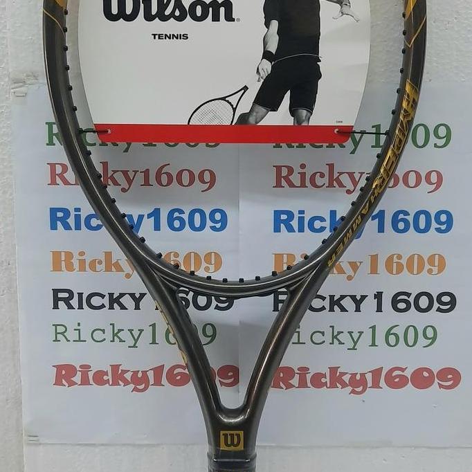 Tins- Raket Tenis Wilson Hyper Hammer 2.3 Gray/Gold - Hyper Carbon -