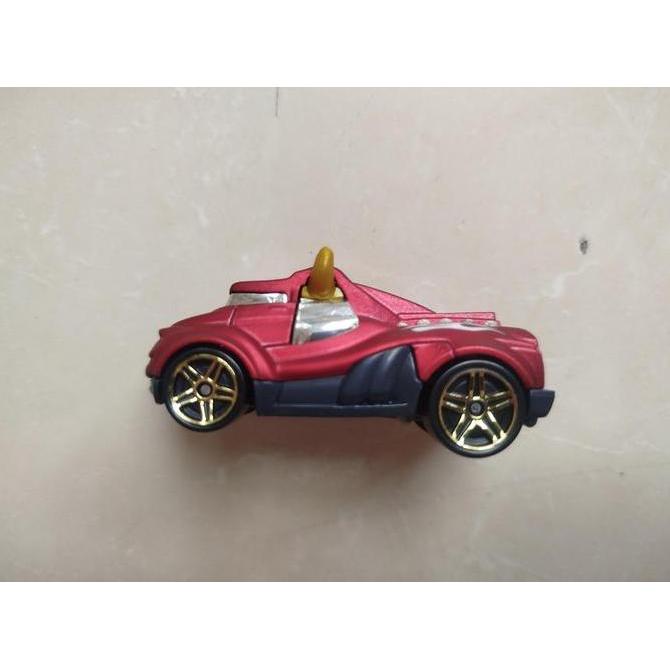 0035 ASSORTED DIECAST LOOSE : HOTWHEELS -STEER CLEAR RED MCS27