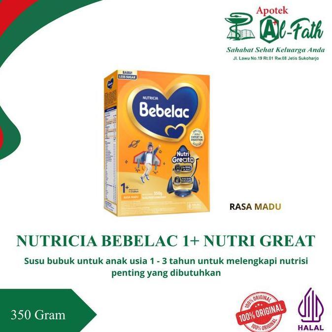 Terlaris Nutricia Bebelac 1+ Nutri Great Susu Usia 1 - 3 Tahun