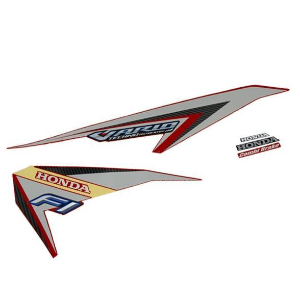 STICKER BODY SET KANAN MERAH HONDA VARIO 125 ESP K60 871X0K60B10ZBR