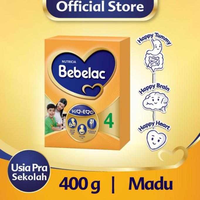 Terlaris Susu Bebelac 4 Madu 400Gr Susu Pertumbuhan Anak 3-5 Tahun