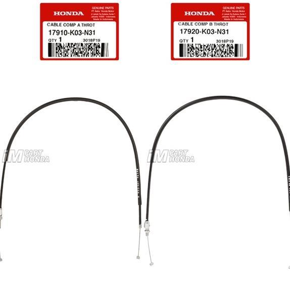 17910-K03-N31 17920-K03-N31 KABEL GAS A B ATAS BAWAH REVO FI INJEKSI
