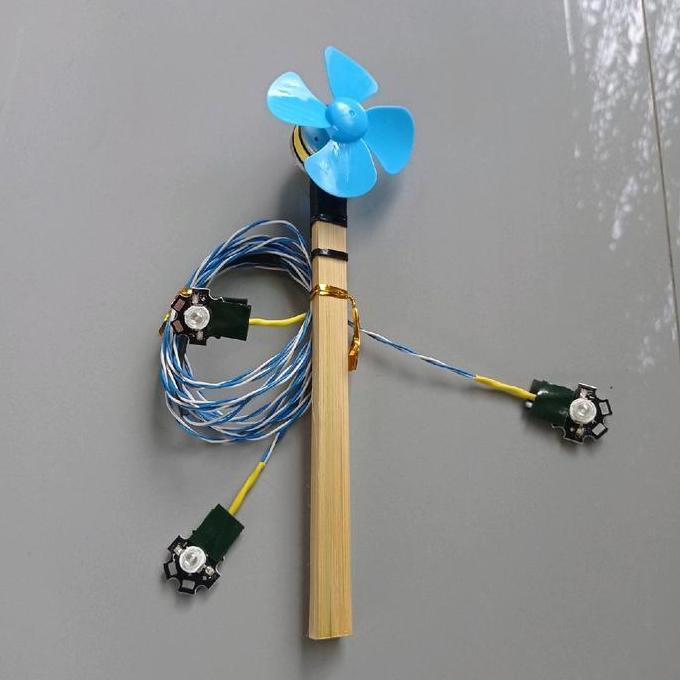 dinamo balap lampu layangan super terang 3led hpl putih (fullset) dinamo kecil cabe rawit