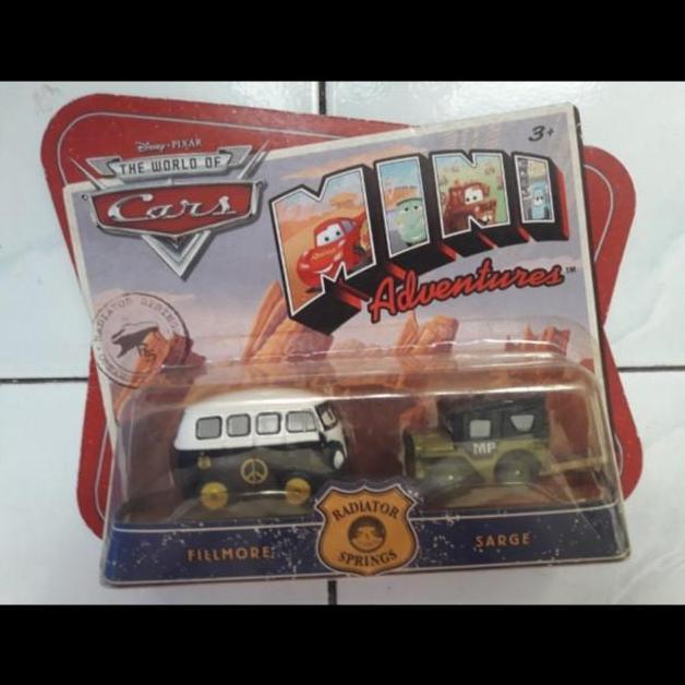 THE WORLD OF CARS - FILLMORE / SARGE : MINI ADV. # DISNEY.PIXAR M9641 MCS27