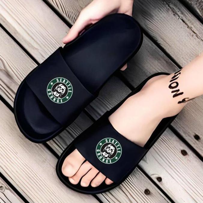 Indosliper - Sandal Pria Sandal Slide Phylon Upper Lock SEATTLE GRUNGE