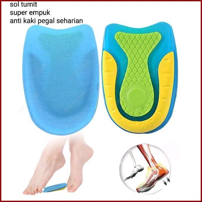 DF351 >> INSOLE GEL SILICON TUMIT SOL TUMIT ALAS SEPATU UNTUK TUMIT