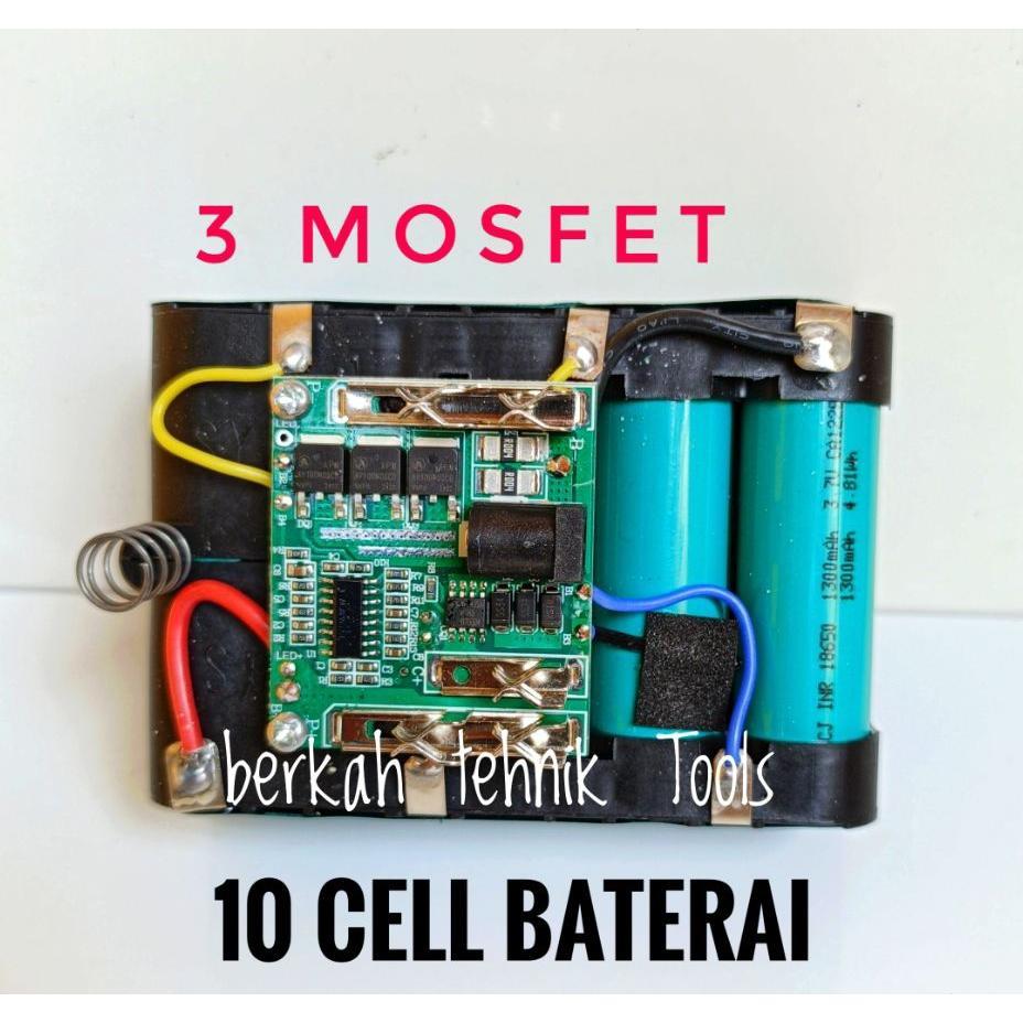 Baterai Batre Bor Impact 2000 Mah 10 Cell Baterai 18650 Bor Impact