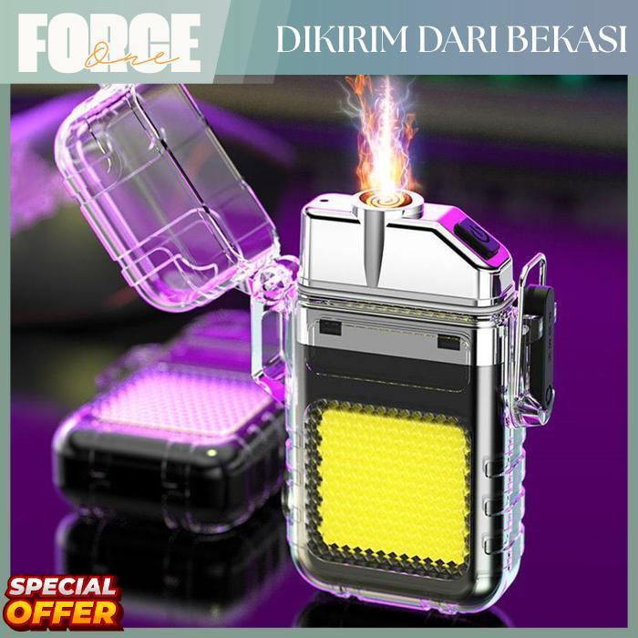 Force One Lampu Mini COB Keychain Light Bahan Besi - Lampu Emergency Mini Cas