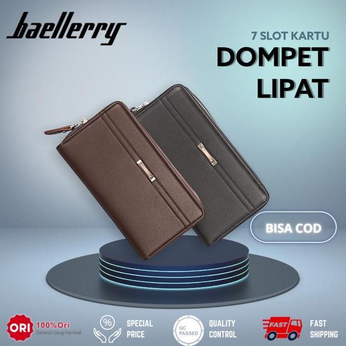 Dompet Pria Wanita Panjang Kulit BAELLERRY WA417
