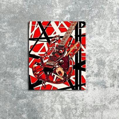 POSTER HIASAN DINDING VAN HALEN GITAR FB27