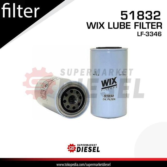 Wix 51832 Lube Filter / Fleetguard Lf3346 / Lf 3346 / P551604 Murah