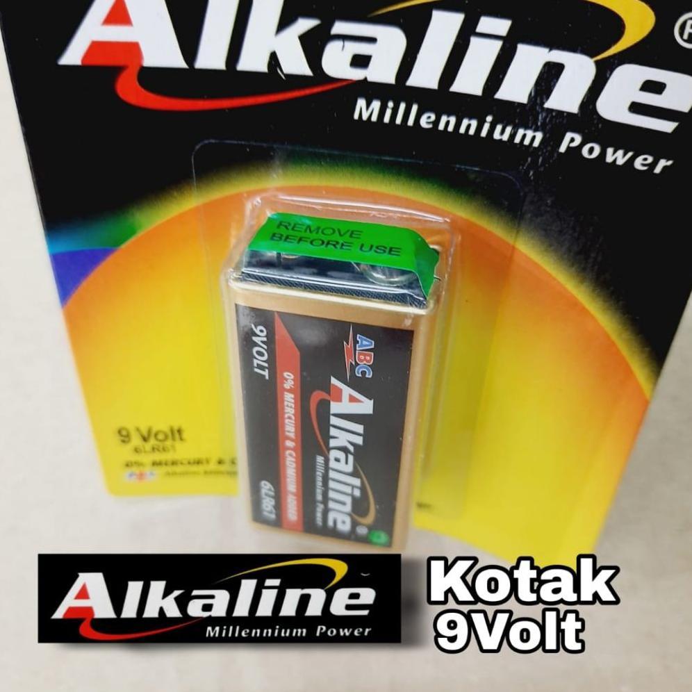 Baterai Alkaline kotak 9Volt Alkaline 9 Volt