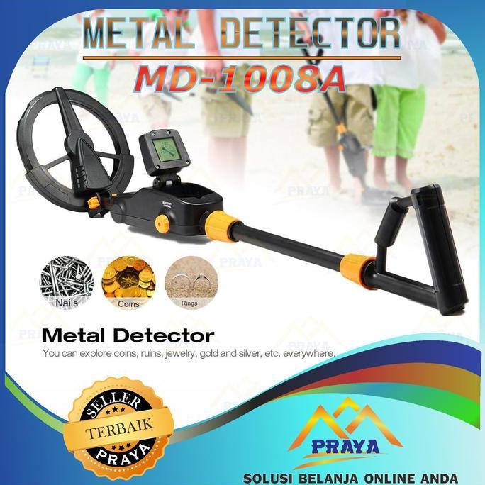 MD1008A LCD Metal Detector SCAN Alat Pendeteksi Logam Emas KoIN