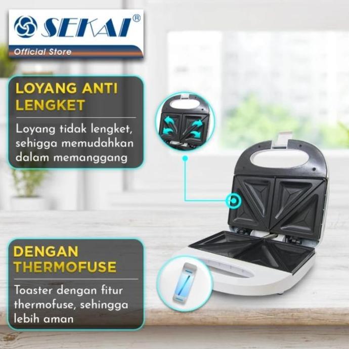 GEOSALMAN88 - SEKAI SANDWICH TOASTER TS-891 LOW WATT