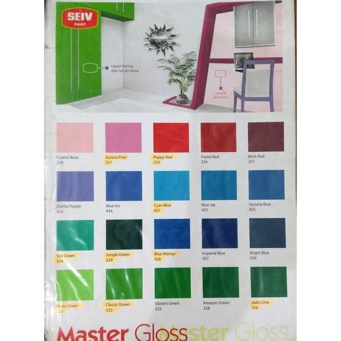 Paint- New- Cat Kayu Cat Besi Seiv 1 Kg Cat Synthetic Master Gloss