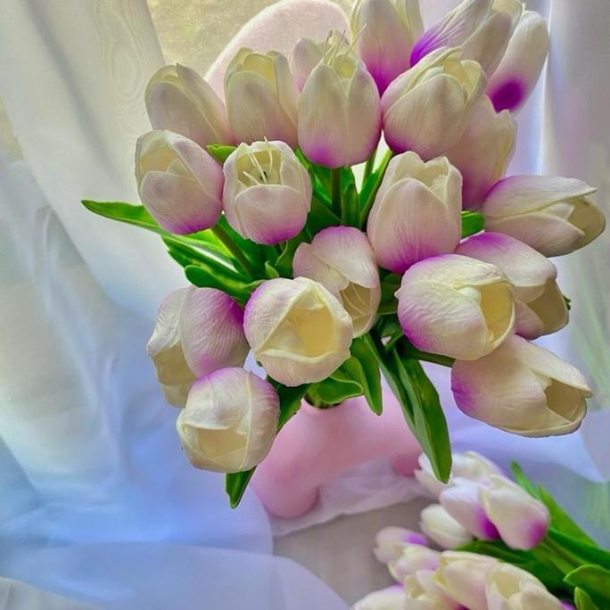 [Dh.Us]Bunga Tulip|Bunga Plastik|Bunga Latex Tulip|Bunga Palsu Tulip