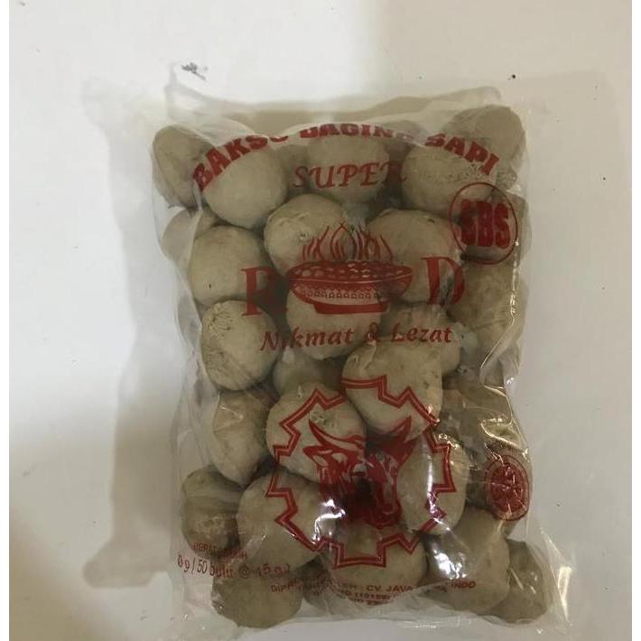 Nyumi- Baso Daging Sapi 50 Pcs / Bakso Sapi Super Sbs 750 Gram Rd