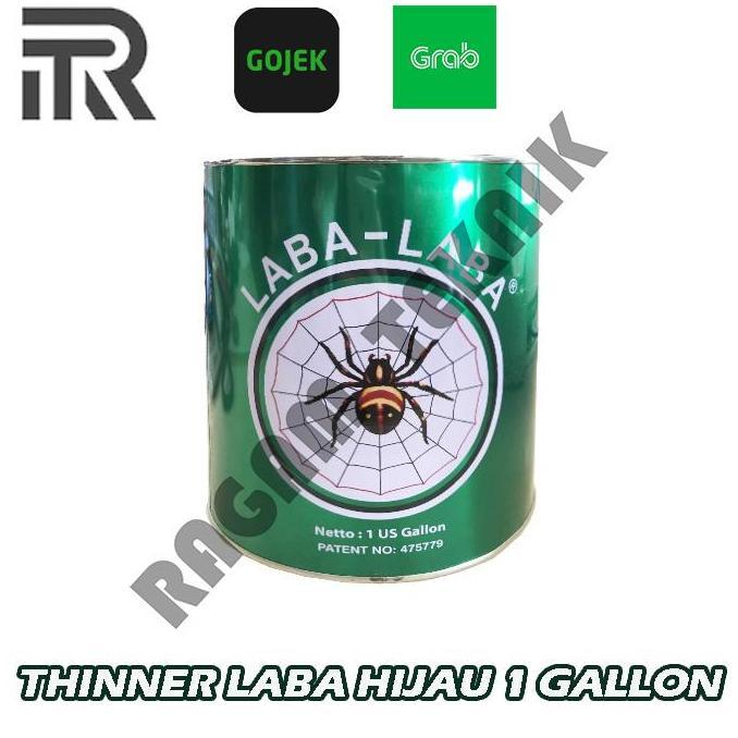 Dop- New- Thinner Laba-Laba Hijau 1 Galon 5 Kg Pengencer Cat Tiner