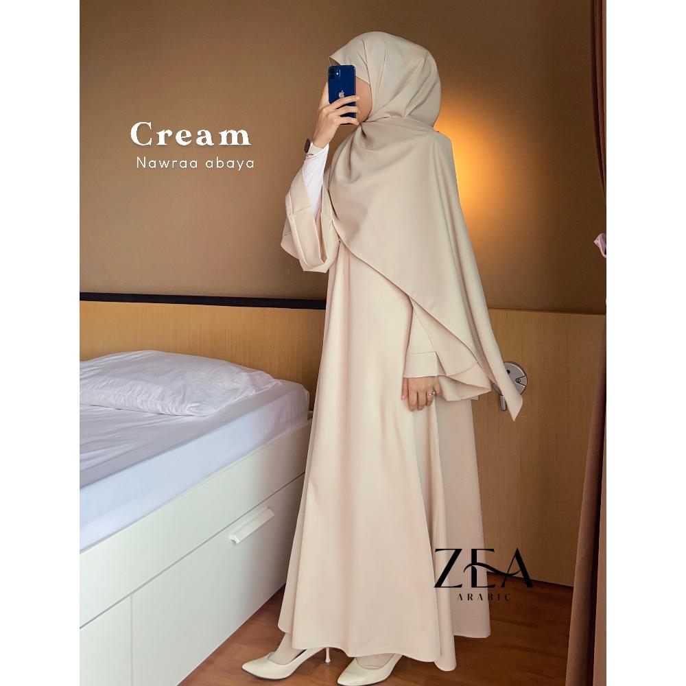 EXCLUSIVE Gamis Syari Polos Wanita Simple | Abaya Muslimah Elegan Dusty Pink | Abaya Lebaran | Nawra