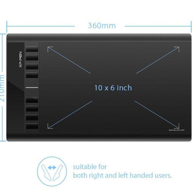 Best Seller Xp Pen Star 03 V2 Drawing Pen Tablet 8192 Pressure Level Garansi 2 Thn Premium