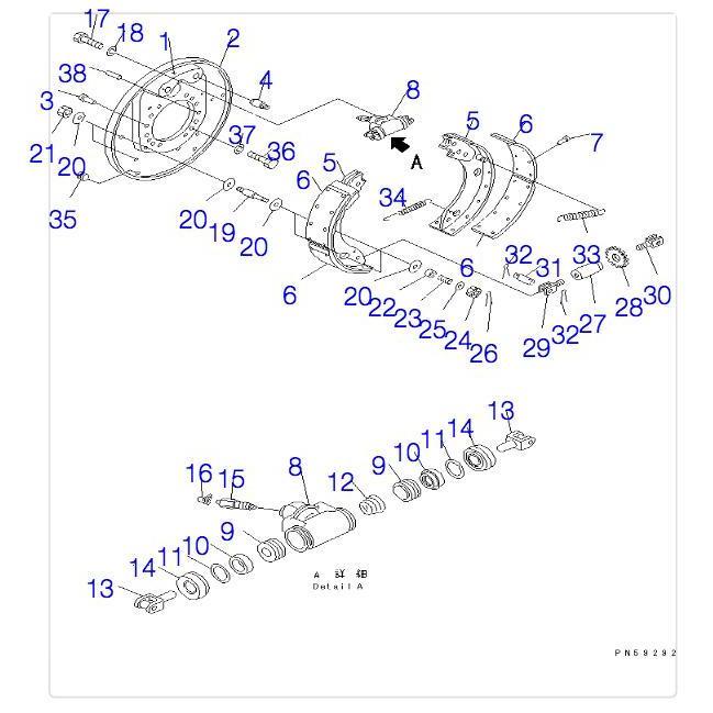 Brake Shoe 23A-32-11230 GD405A GD510R GD511A 1pcs 1 pcs