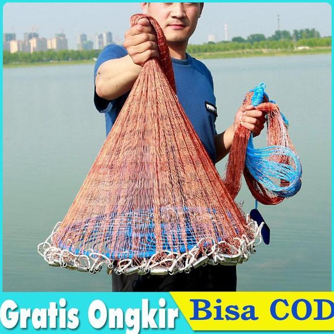 OVMIDEX Jala Lempar Penangkap Ikan Jala ikan Lempar 2 Model 300/480 CM