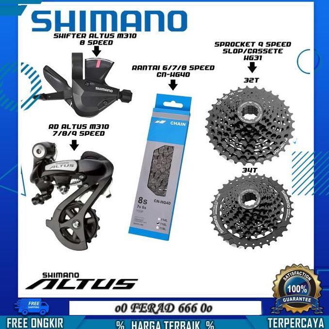 Mini Groupset Shimano 7/8/9 Speed Tourney/Altus/Acera/Alivio Single Speed Universal Bike Best