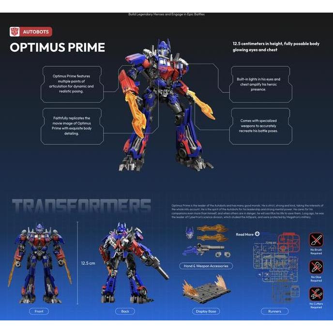 mainan - Blokees Transformers 2007 Bayverse Classic Class 09 CC09 Optimus Prime Original Licensed Ha