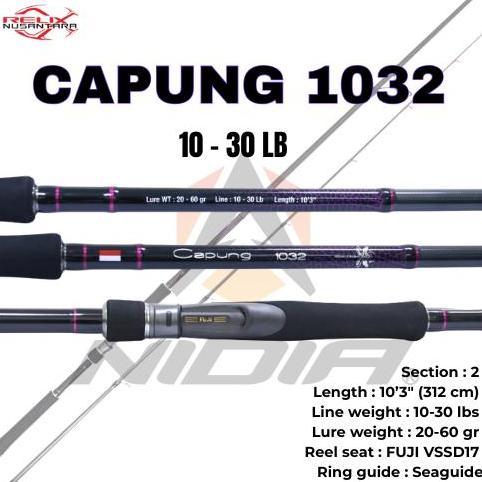 Joran Pancing Relix Nusantara CAPUNG - Joran UL Capung 622 | 662 | 702 | 732 | 762  | 832  | 902  ( 