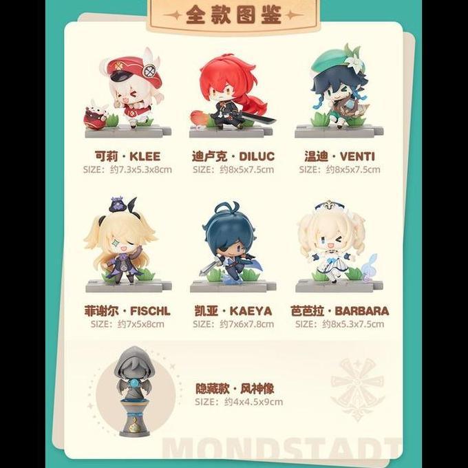mainan - Kaeya Mini Figure Battlefield Heroes Series (8cm) - Genshin Impact Diskon
