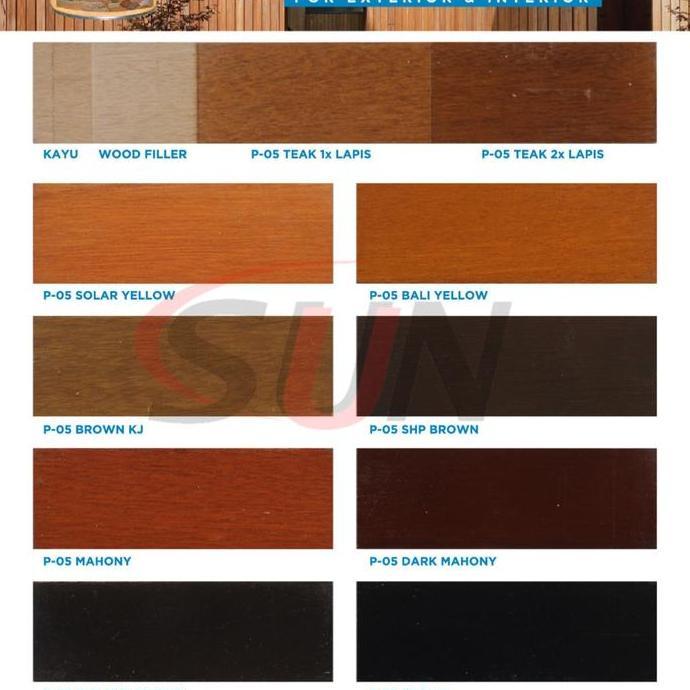Pulasan- Cat Kayu Politur Ultran P - 05 Propan Plitur Teak Jati Lnut Brown Ebony Dark Mahony Bali So