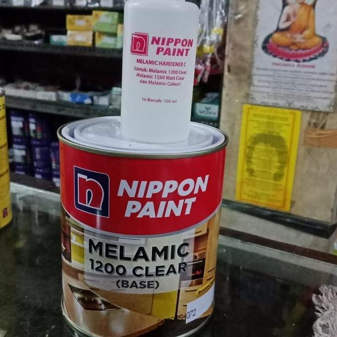 Pulasan- Melamic 1200 Clear & Hardener 2 Komponen 1Kg 1 Kg Kaleng Nippon Paint