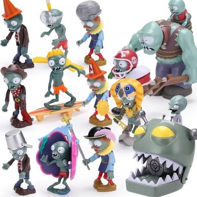 mainan - Mainan Anak Plant vs Zombie Tembak Plants Zombies Bisa Nembak Standing Character Plants vs 