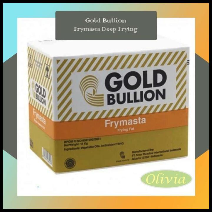 Gold Bullion Frymasta Deep Frying/Minyak Padat Repack 1 Kg Best Seller