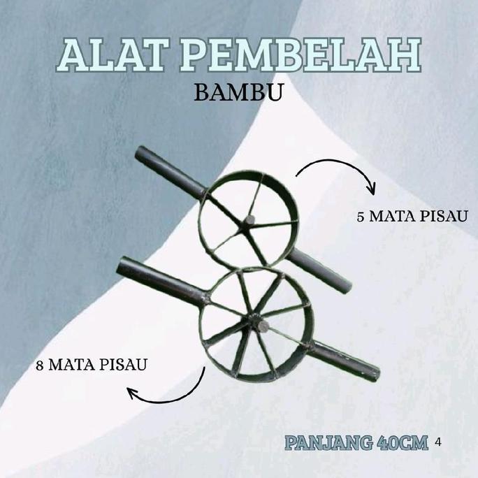 READY alat pembelah bambu - pisau pembelah bambu - belah bambu kerucut
