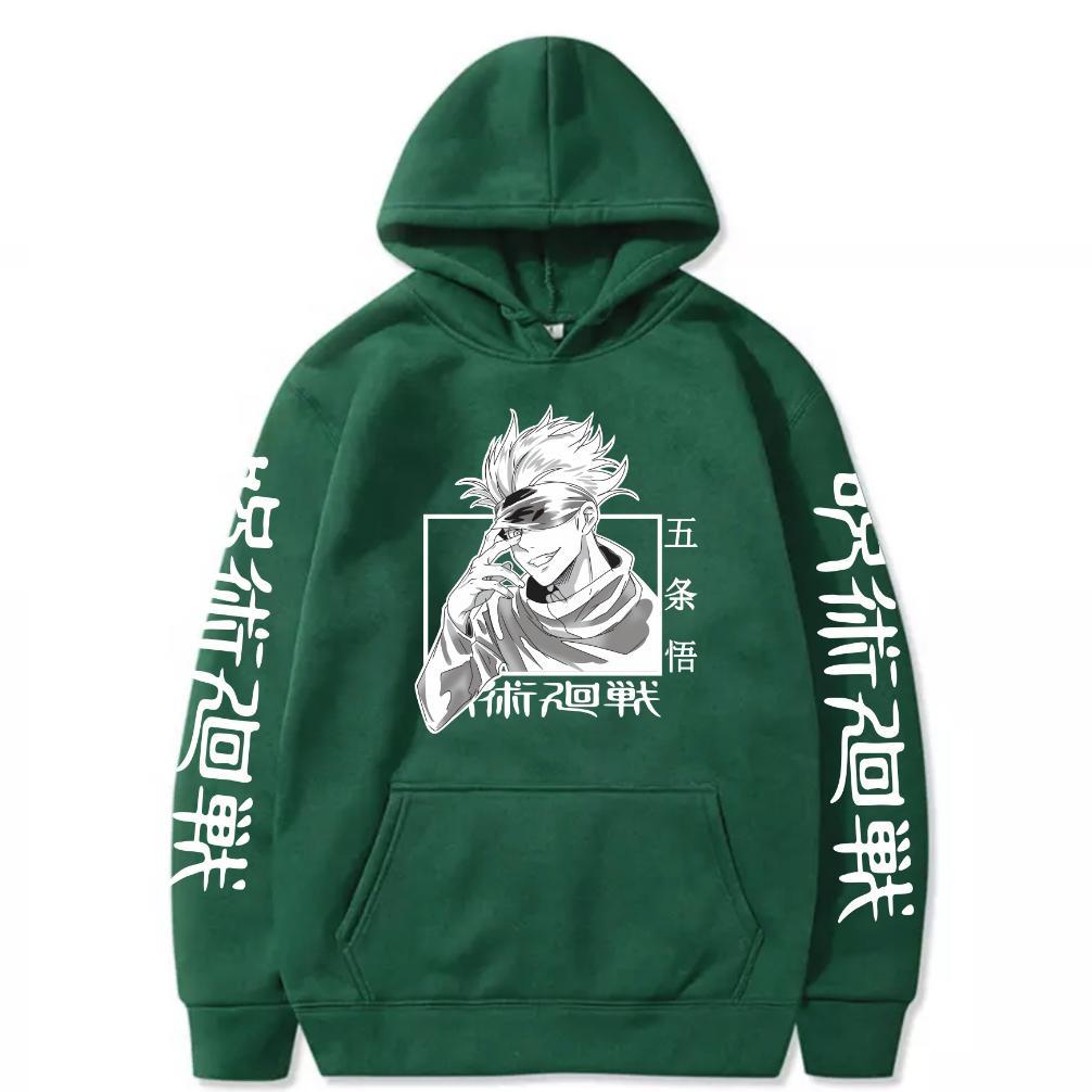 Official Sweater Hoodie Anime Jujutsu Kaisen Gojo Satoru Bahan Babyterry